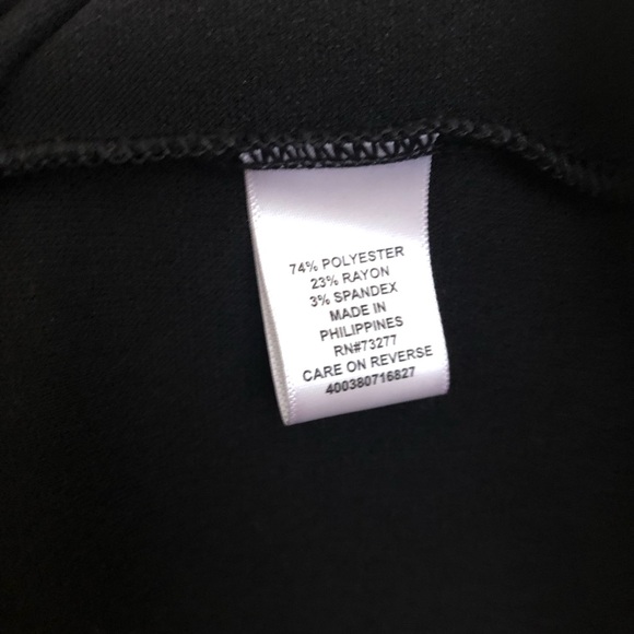 ELLE Womens Small Black Peplum V-Neck Top Knit Tank Sleeveless NWT $40 - Picture 14 of 14